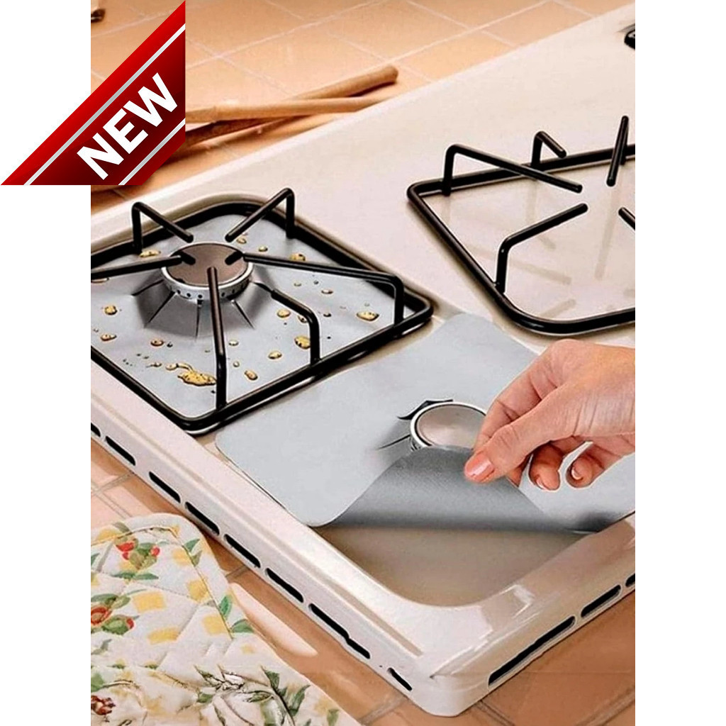 Protetores Kit De Fogão Impermeáveis 12 Peças Forro Antiaderente Lavável Folha Alumínio em Oferta na Shopee