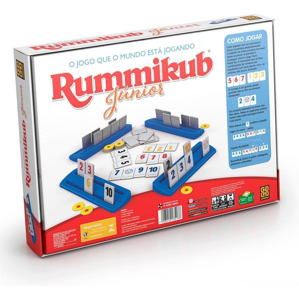 Jogo Rummikub Júnior - GROW