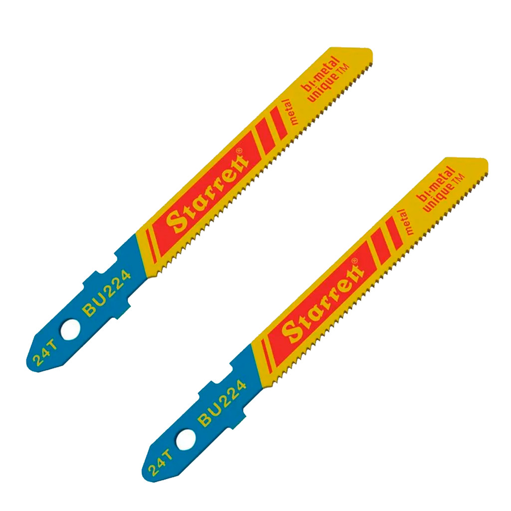 Lâmina Serra Tico Tico Bimetal 50mm 24D BU224-2 Kit Com 2 Unidades STARRET Corte Metal Profissional em Oferta na Shopee