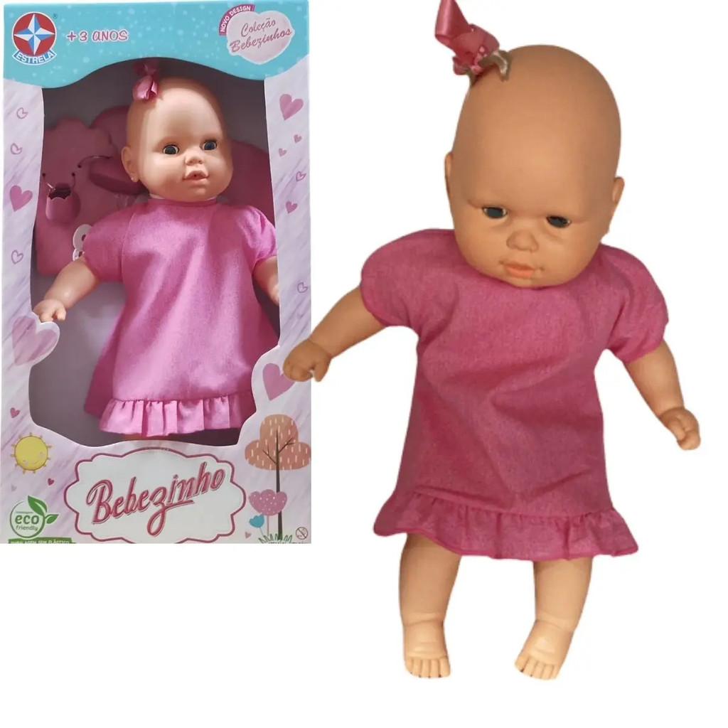 BONECA BEBEZINHO VEST ROSA - ESTRELA