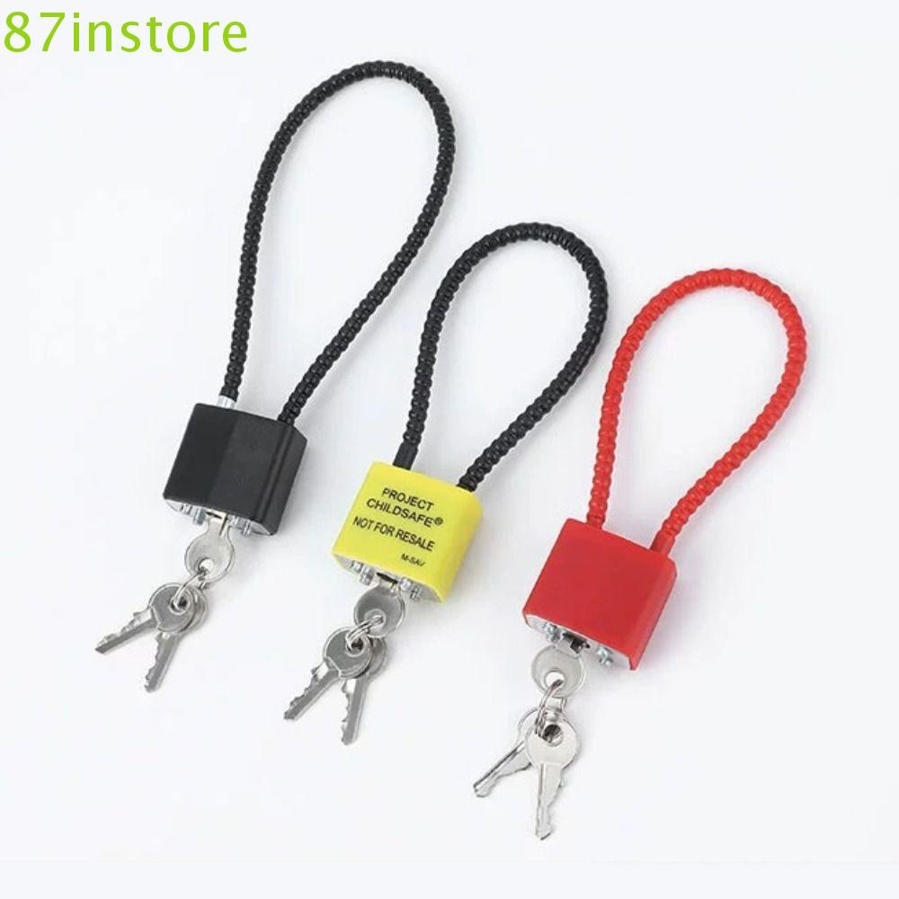 Cadeado INSTORE1 , Equipado Com Chaves , Trava De Cabo Multifuncional Mala À Prova D'água De Liga De Aço em Oferta na Shopee