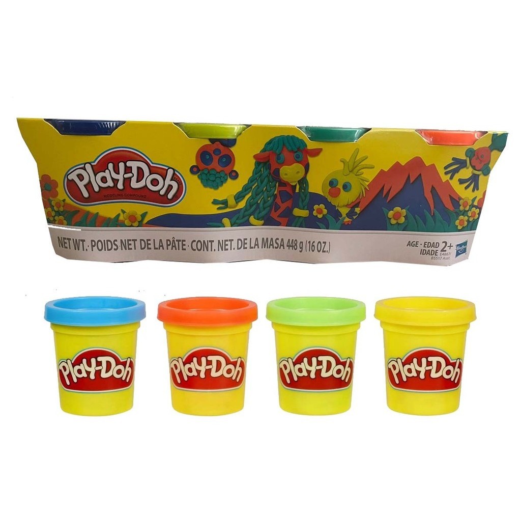 Massinha Infantil De Modelar Play Doh 4 Potes - Hasbro