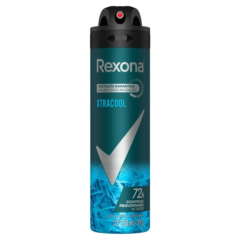Desodorante Aerossol Rexona Masculino Xtracool 150ml em Oferta na Shopee