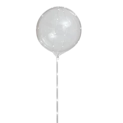 Balão Bubble LED Branco 35cm - 1 unidade - Cromus - Rizzo