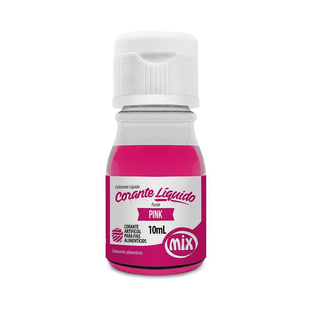 Corante Liquido Pink 10ml Mix em Oferta na Shopee