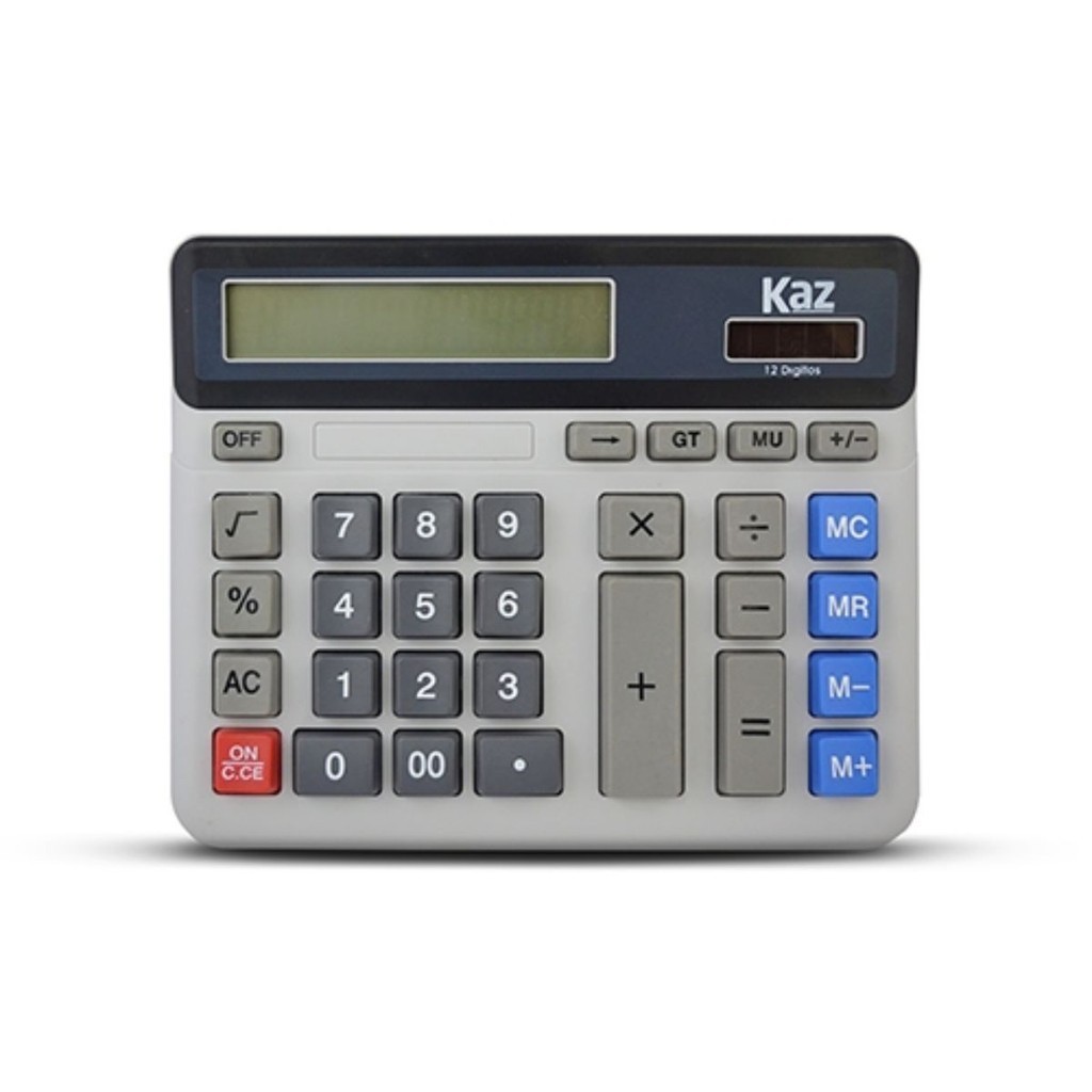 Kit 3 Calculadora VIsor Grande 12 Digitos Balcão Comercial