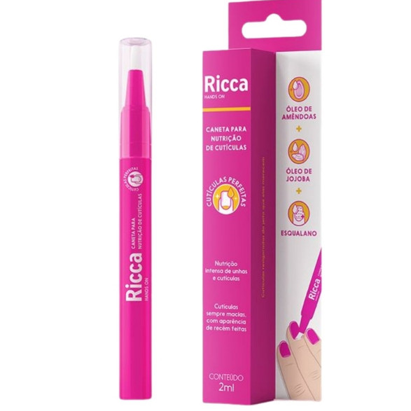 Caneta Para Hidratação e Nutrição de Cutículas - Ricca em Oferta na Shopee