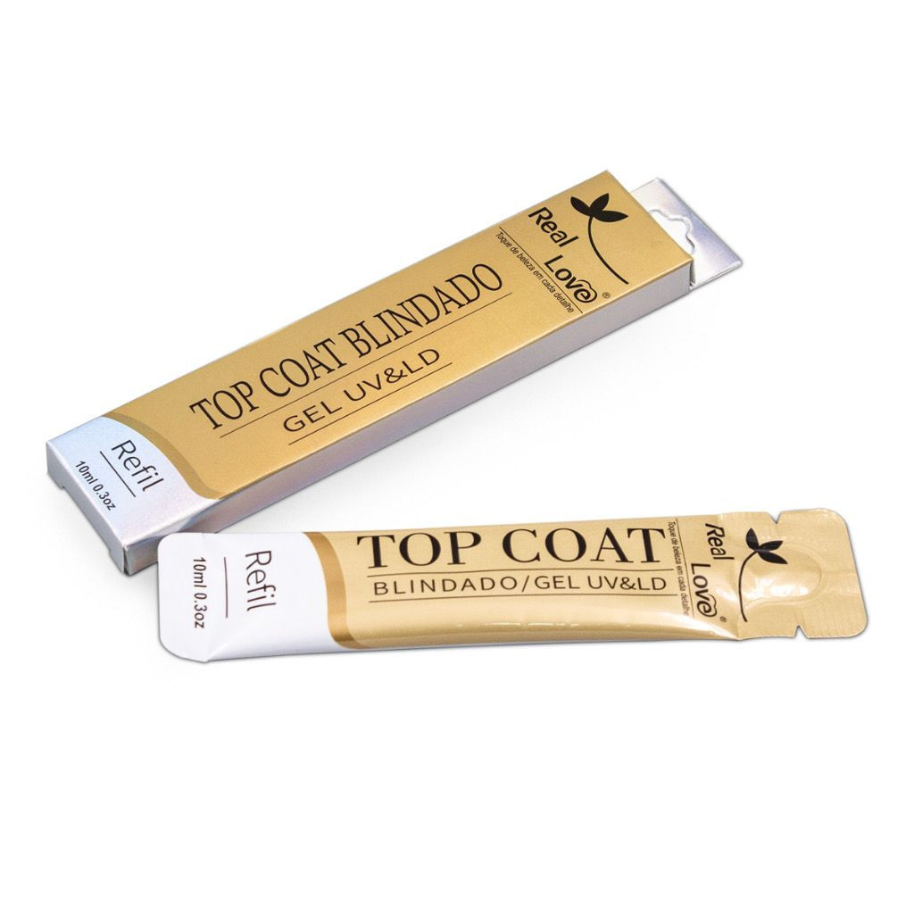 Refil Top Coat Blindado 10ml - Real Love em Oferta na Shopee