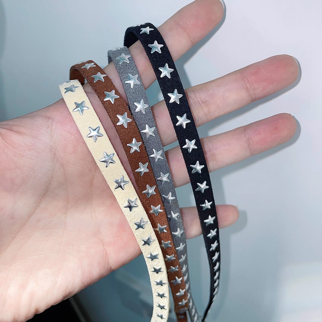 Personalidade Y2K Star Choker Necklaces for Women Girls Vintage Tendência Jóias Em Cadeia De Clavícula Curta
