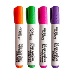 Estojo Com 4 Marcadores para Quadro Branco Colors - JOCAR