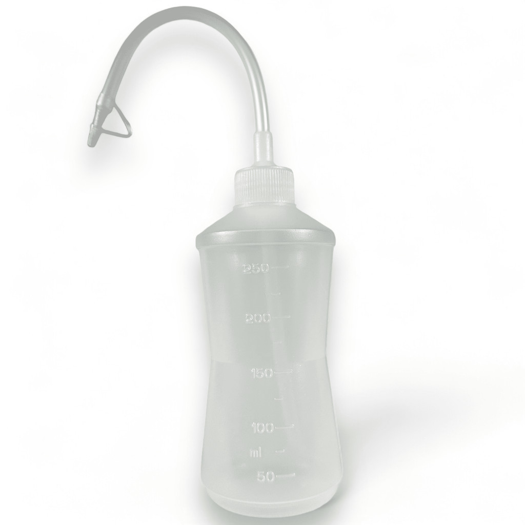 Tubo Almotolia Aplicador Para Líquidos 250ml Bico Curvo Fino