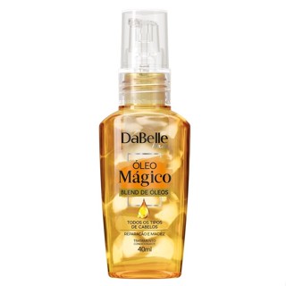 Óleo Reparador de Pontas Mágico Dabelle Hair Argan Blend de Óleos Nutrição Brilho Maciez Vegano 40ml em Oferta na Shopee