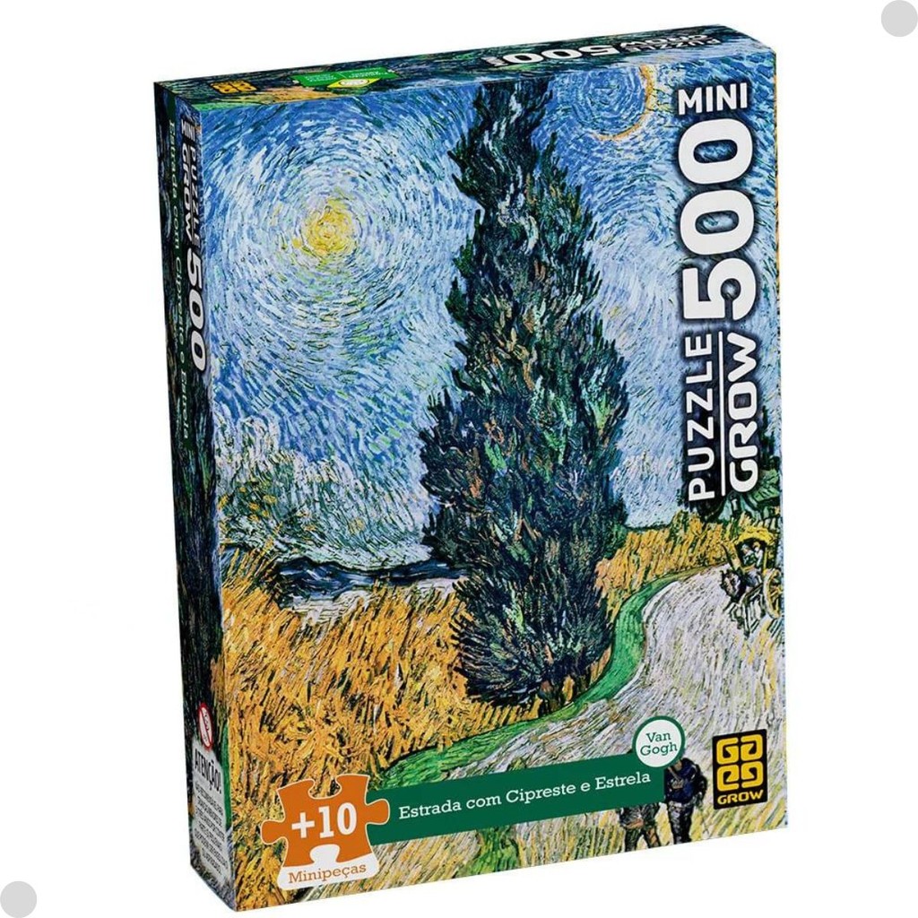 Mini Quebra-cabeça 500 Peças Van Gogh 04605 - Grow