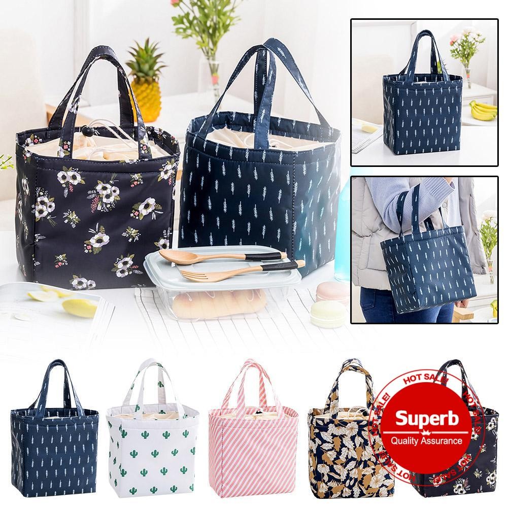 Saco De Bento Impresso Tote Oxford Pano Para Almoço Desenho Animado Escola E Escritório R2p9