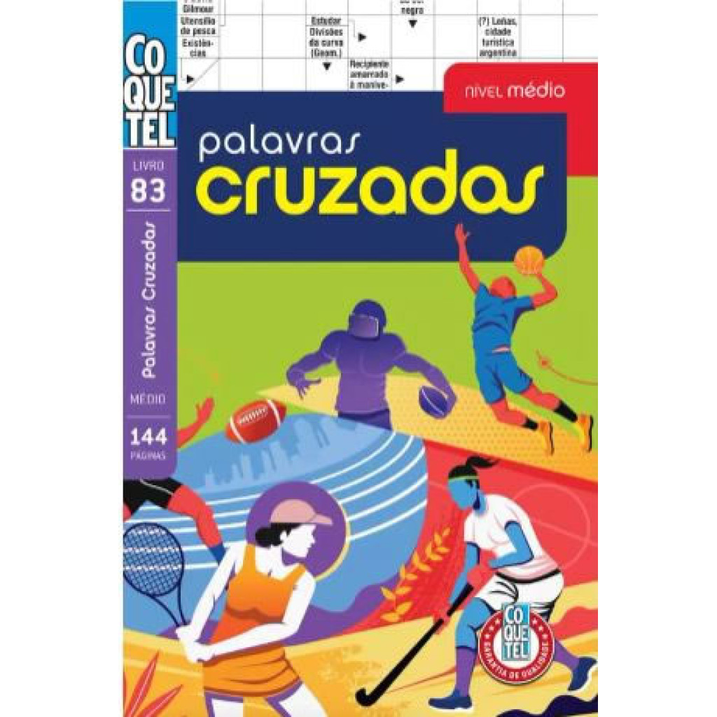 LIVRO COQUETEL PALAVRAS CRUZADAS MEDIO 83