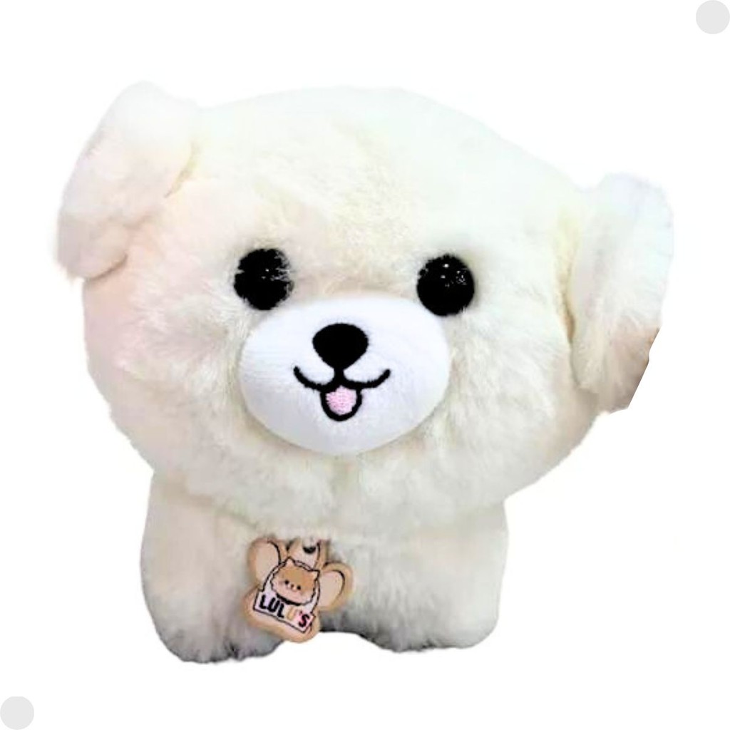 Pelúcia Infantil Cachorrinho Coleção Lulus Branco F0145-7C - Fun