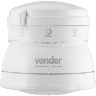 Ducha 3T 4400W/127V Branca Vonder em Oferta na Shopee