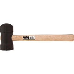 Martelo borracha 60mm preto - Vonder