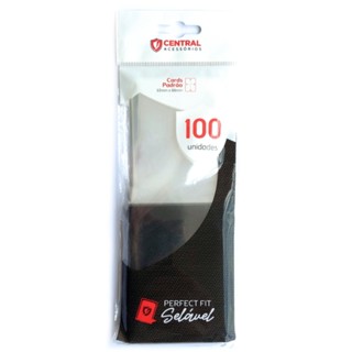 Sleeve Perfect Fit Selável Blackout Fumê 63x88mm 100un Central Protetor Cartas Double Shield Pokémon em Oferta na Shopee