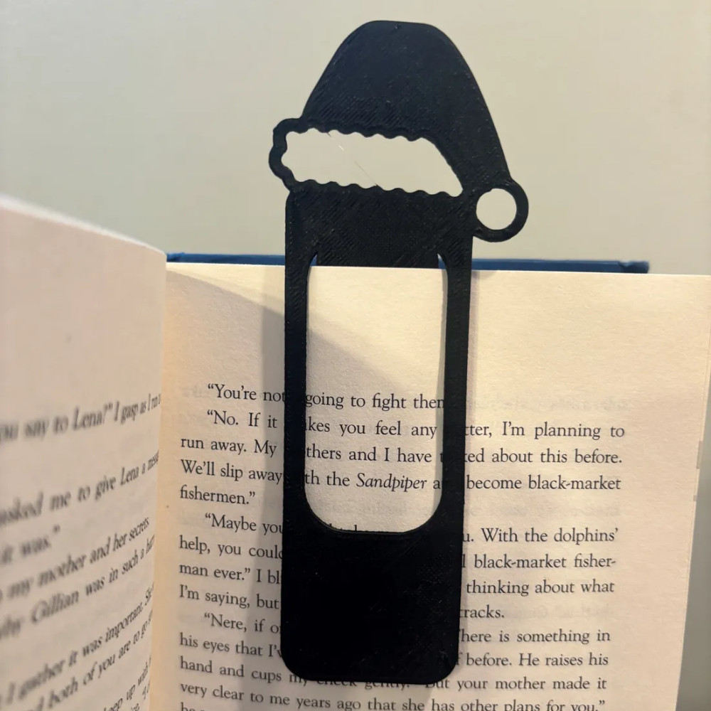 Marcador Pagina Livro Caderno DIVERSOS NATAL PAPAI NOEL GORRO Fofinho Criativo Leitura Divertido personalizado