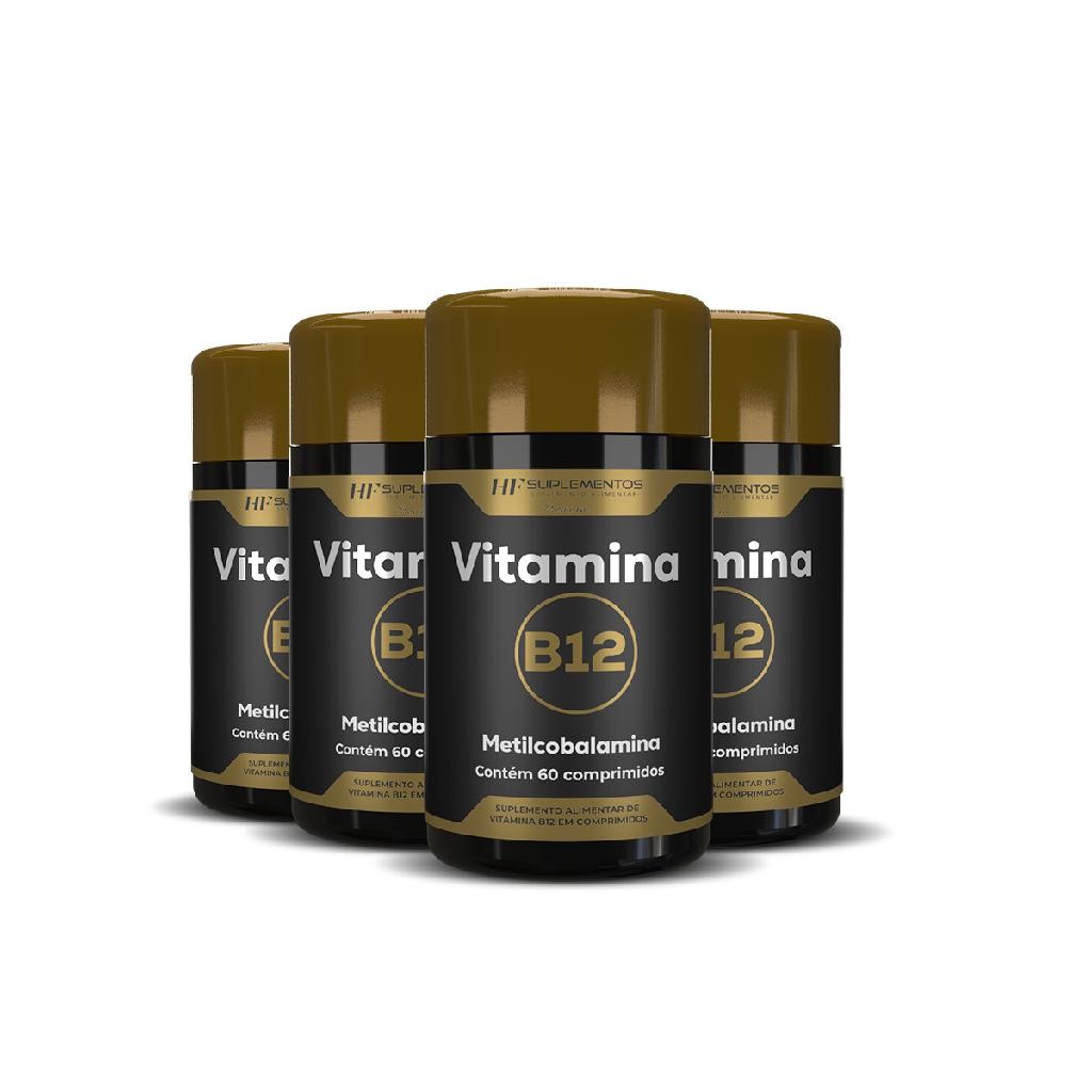 4X VITAMINA B12 METILCOBALAMINA 60COMPRIMIDOS HF SUPLEMENTOS
