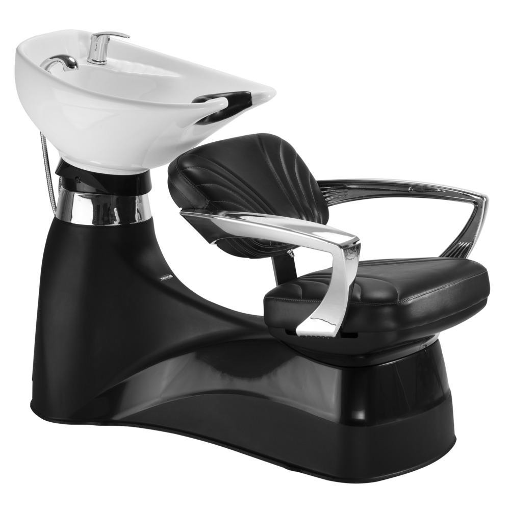 Lavatório De Cabelo Salão Barbearia Cuba Dompel Preto Branco em Oferta na Shopee