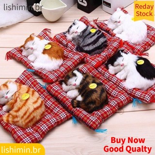 Boneca Animal De Pelúcia Gatos Dormindo Brinquedo Com Som Para Crianças em Oferta na Shopee