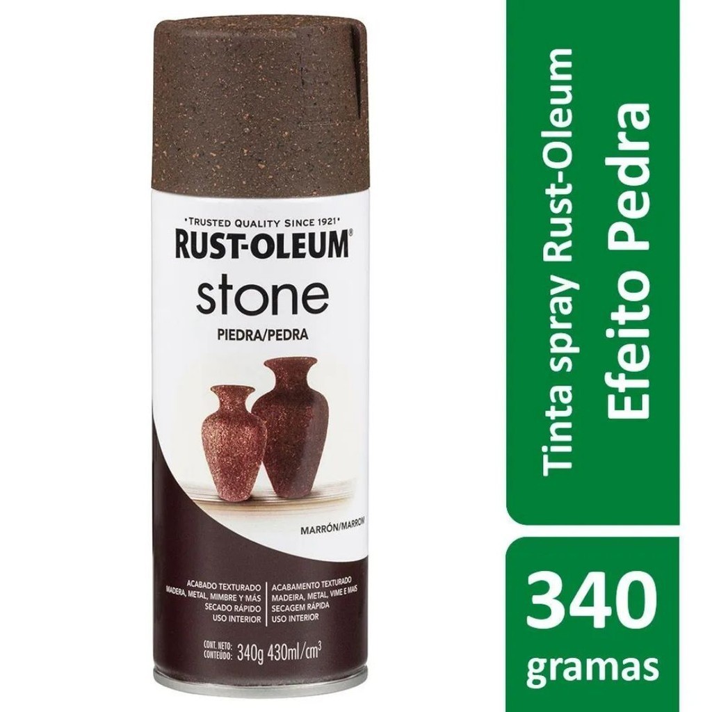 Spray Efeito Pedra Marrom 340g Rust Oleum