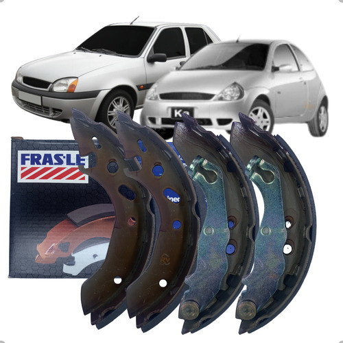 Kit Sapata Lona Freio Traseiro Original Frasle Fiesta Ka Fd61cpa 1998 1999 2000 2001 2002 a 2005 em Oferta na Shopee