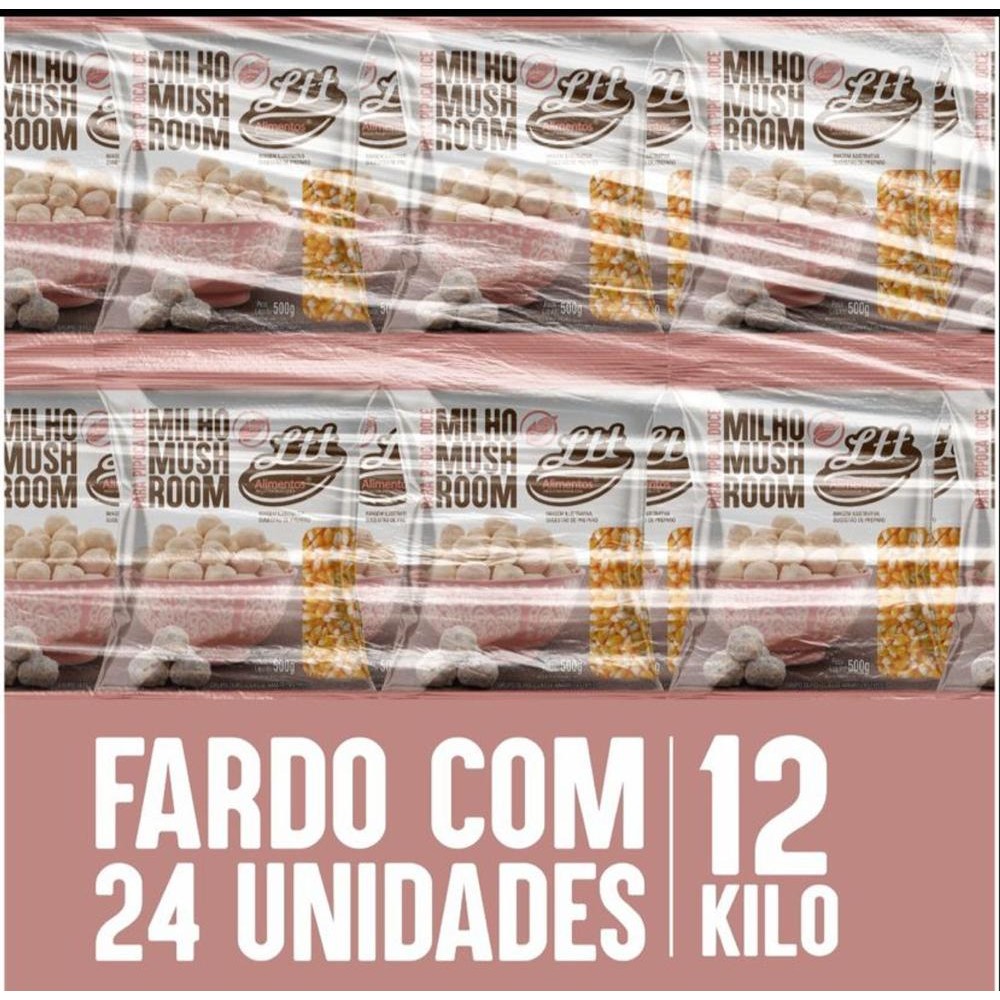 Milho Mushroom Ltt Alimentos 12kg Fardo 24 Unidades