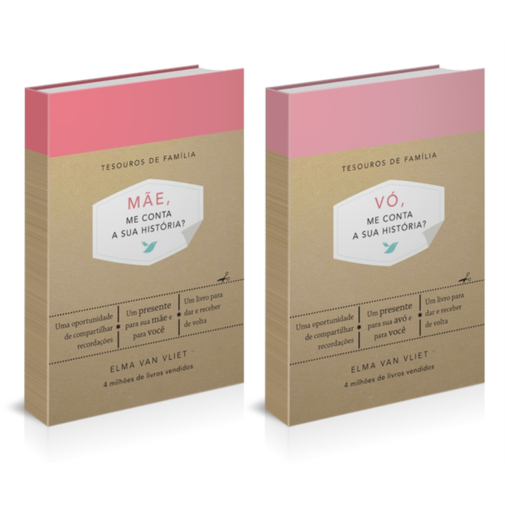 Kit Mãe e Vó , Me Conta Sua História ? em Oferta na Shopee