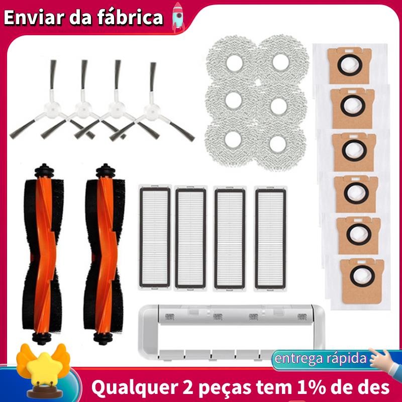 Kit De Acessórios Para Xiaomi Robô Vácuo X20 +/X20 Plus Escova Lateral Principal Filtro Hepa Mop Pano Saco Pó Peças Reposição em Oferta na Shopee