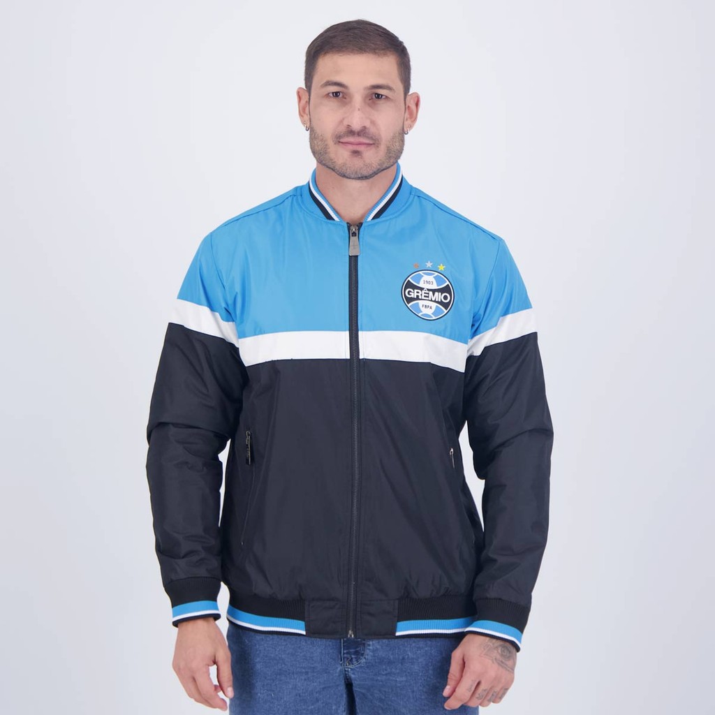 Jaqueta Grêmio Bomber Preta e Azul - Men Clothes