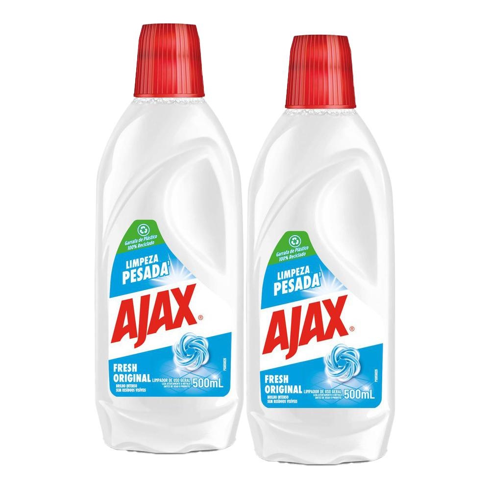 Kit com 2 Limpador Diluível Ajax Fresh 500ml Cada em Oferta na Shopee