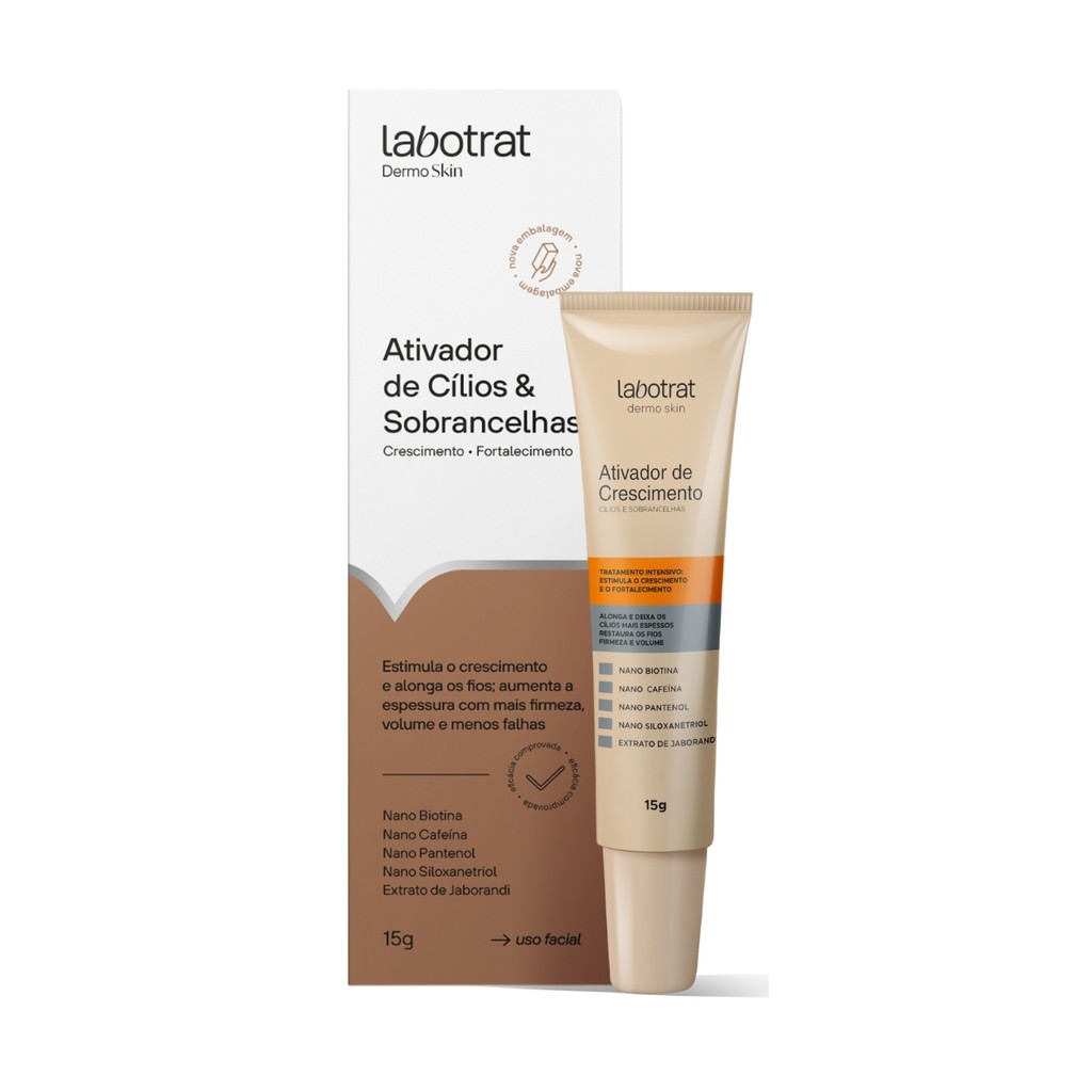Ativador Crescimento Alonga Sobrancelhas Cílios Labotrat 15g em Oferta na Shopee