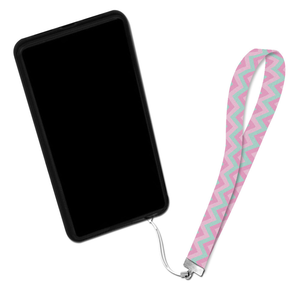 Alça cordão para capa de celular Zig Zag Rosa Escuro
