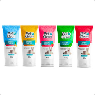 Creme Dental Pasta de Dente para Cachorro e Gato Pet Shop Pet Clean - 60g em Oferta na Shopee