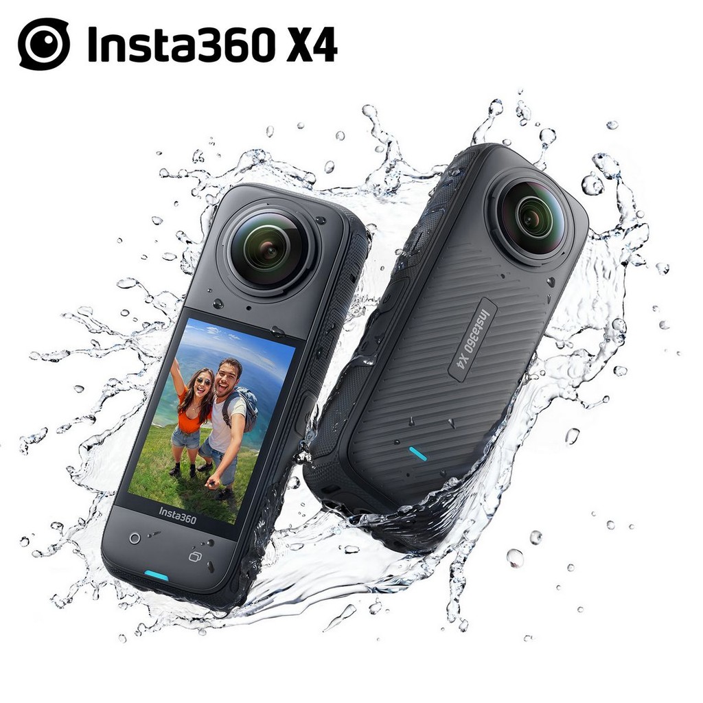 Câmera Insta360 X4 Vídeos 360° 8K30/5.7K60 - 72MP