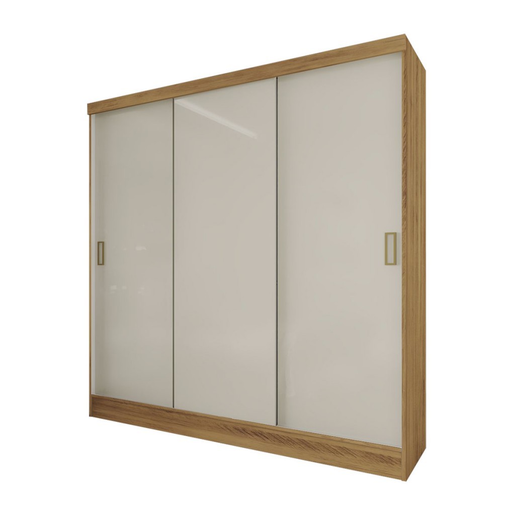 Detalhes do Guarda-Roupa Solteiro Triunfo 3 Portas 2 Gavetas Flex