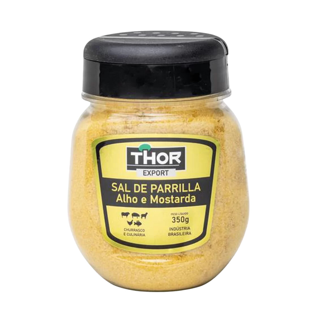 Sal De Parrilla Alho e Mostarda Churrasco Thor 350G - Food & Beverages