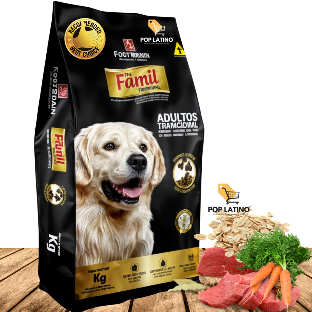 Ração Famil Premium Tradicional Cães Adultos 1kg Á Granel -  Pet Cachorro Petshop