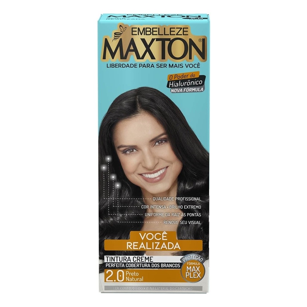 Tinta Maxton Preto Natural 2.0 em Oferta na Shopee