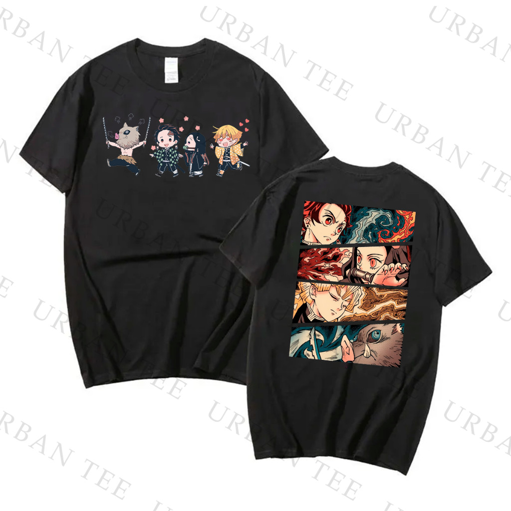 Camiseta Unissex Estampa Demon Chibli Eyes Personagem Anime - Blusa de Malha 100% Algodão - Envio Rápido - NB the Shirt