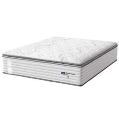 Colchão Casal Queen Molas Guarda Costas Max Com Pillow 158x198x40cm Branco/cinza Probel Cinza/bran