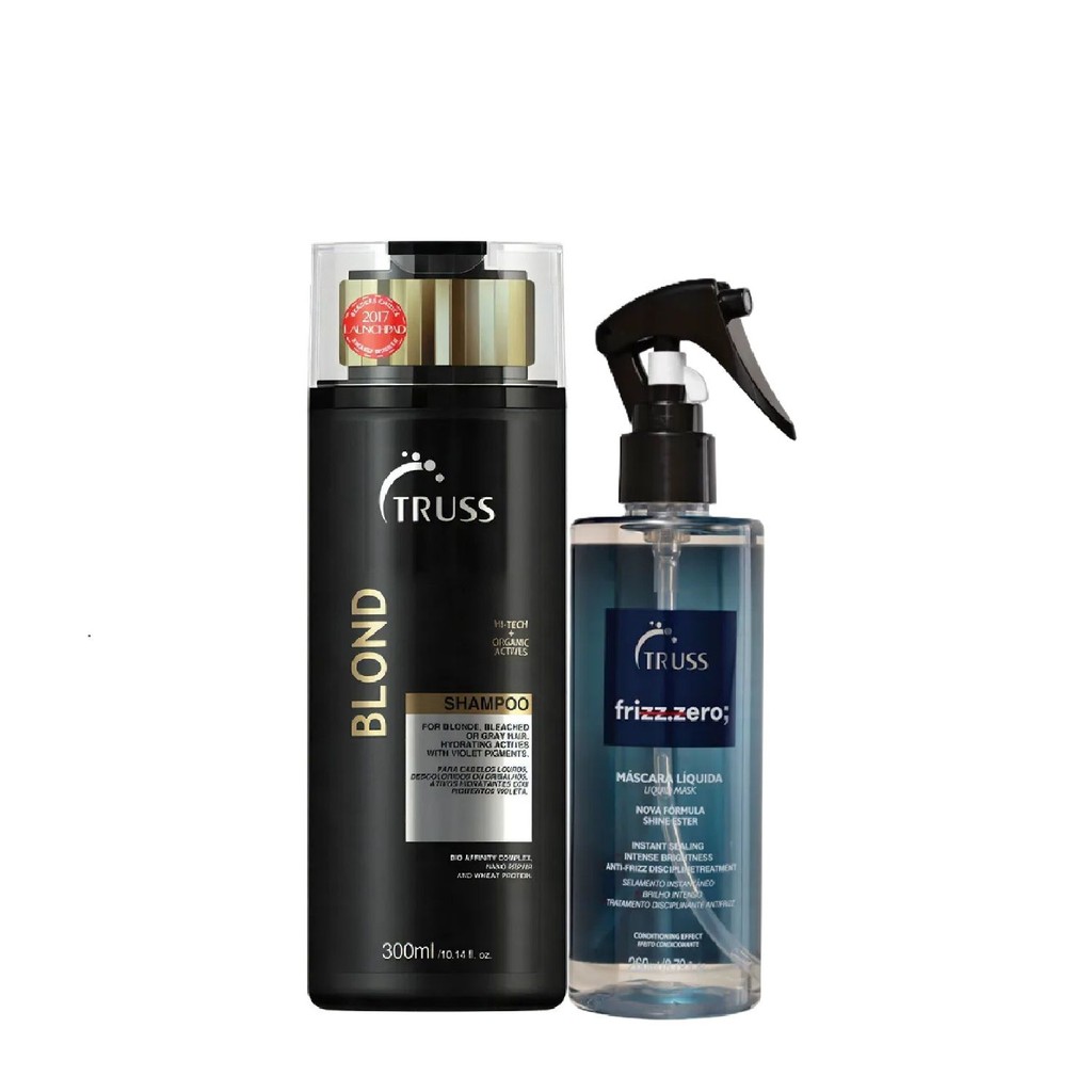 Kit Truss Blond - Shampoo 300ml + Frizz Zero Máscara Líquida 260ml