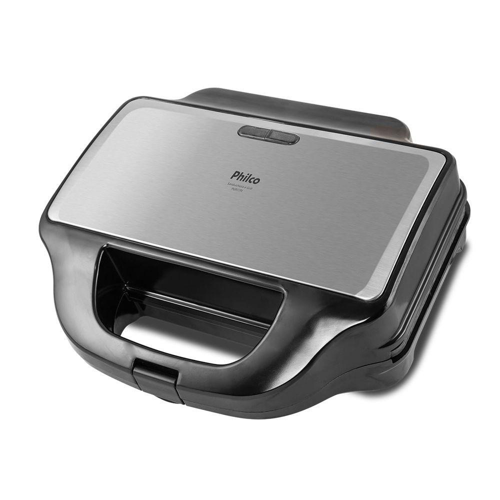 Grill E Sanduicheira Philco PGR17PI Chapas Removíveis 900W 110V
