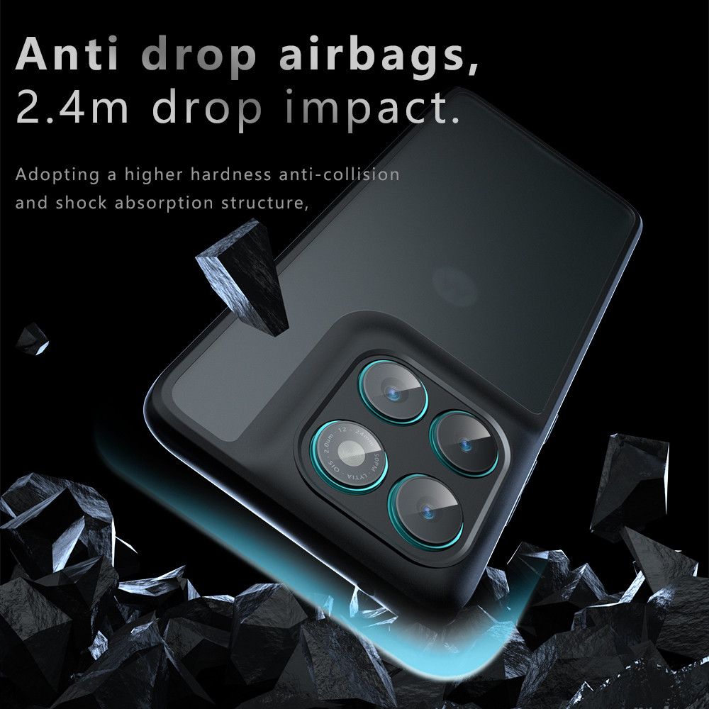 Capa De Telefone Fosca À Prova De Choque Para Motorola Moto G86 Power G96 G56 G85 G55 G35 Edge 60 50 Neo Traseira Dura M