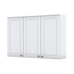 Armário Aéreo 3 Portas 120 Cm Nova York Branco Hp – Henn