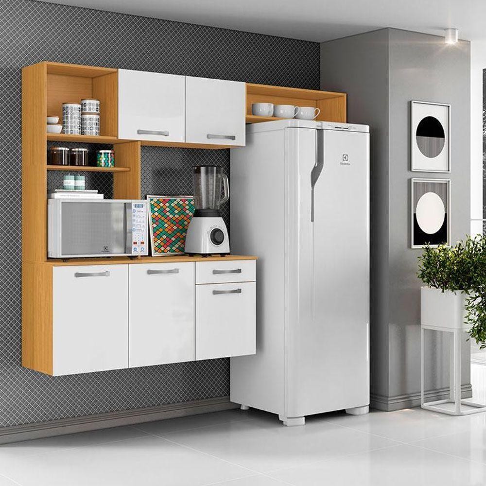 Detalhes do Cozinha Suspensa Nanda Cinamomo Branco – Aramóveis