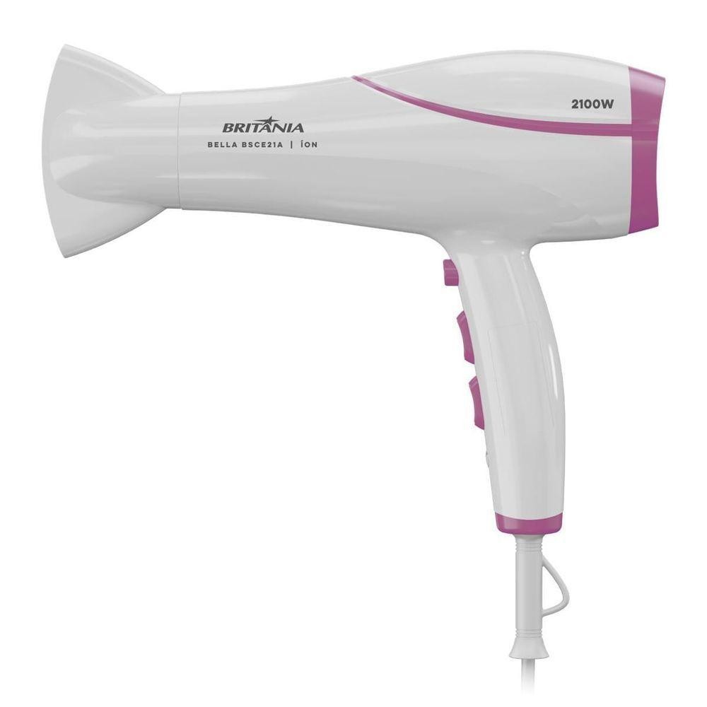 Secador De Cabelos Britânia 2100W BELLA BSCE21A Bivolt em Oferta na Shopee